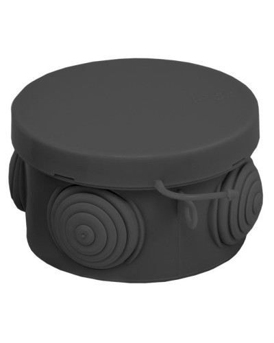КМР-040-038 с крышкой (65х40) чёрная IP54 (plc-kmr-040-038-b). Коробка распределительная. EKF в Костроме