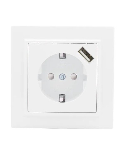 Минск Розетка 1-местная СП с/з 16А (ERR16-028-100-USB). Розетка 1-местная СП с/з 16А. EKF в Костроме