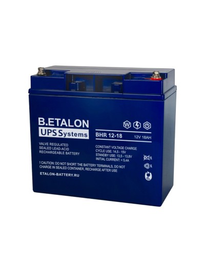 B.ETALON BHR 12-18. Аккумулятор герметичный свинцово-кислотный. ETALON в Костроме