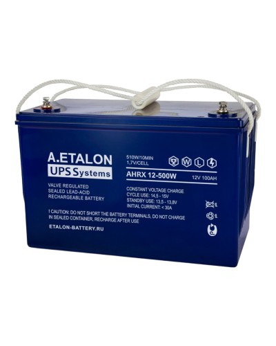 A.ETALON AHRX 12-500W (100). Аккумулятор герметичный свинцово-кислотный. ETALON в Костроме