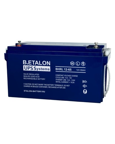 B.ETALON BHRL 12-65. Аккумулятор герметичный свинцово-кислотный. ETALON в Костроме