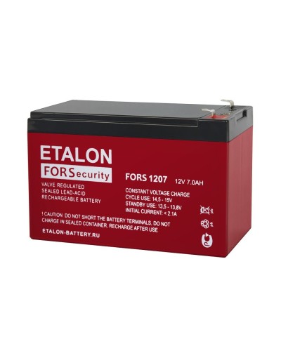 ETALON FORS 1207. Аккумулятор герметичный свинцово-кислотный. ETALON в Костроме