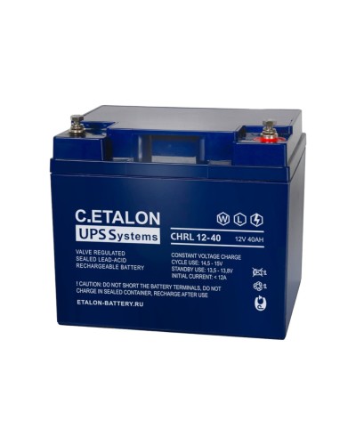 C.ETALON CHRL 12-40. Аккумулятор герметичный свинцово-кислотный. ETALON в Костроме