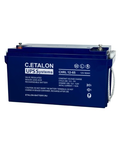 C.ETALON CHRL 12-65. Аккумулятор герметичный свинцово-кислотный. ETALON в Костроме