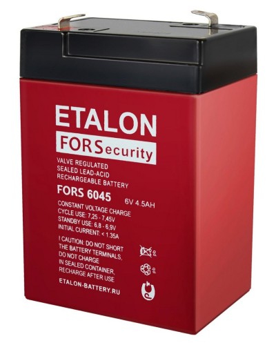 ETALON FORS 6045. Аккумулятор герметичный свинцово-кислотный. ETALON в Костроме