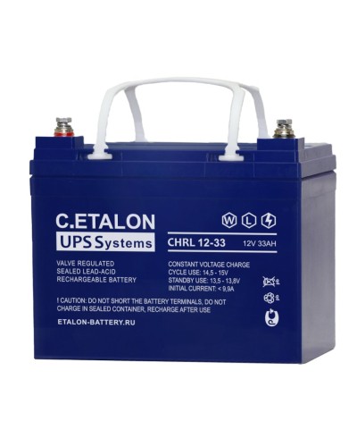 C.ETALON CHRL 12-33. Аккумулятор герметичный свинцово-кислотный. ETALON в Костроме