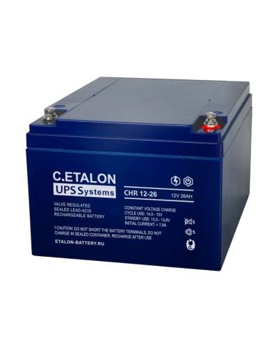 C.ETALON CHR 12-26. Аккумулятор герметичный свинцово-кислотный. ETALON в Костроме