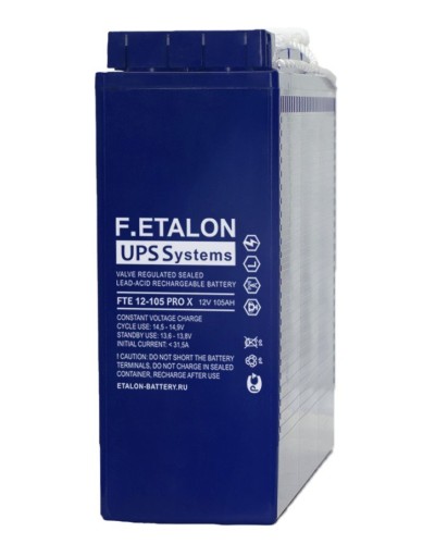F.ETALON FTE 12-105 PRO X. Аккумулятор герметичный свинцово-кислотный. ETALON в Костроме
