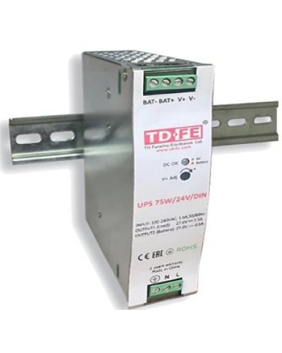 UPS 75W/24V/DIN. Блок бесперебойного питания. FARADAY в Костроме