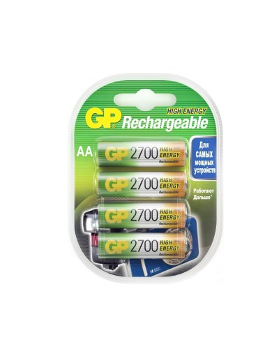 GP 270AAHC AA (GP 270AAHC-2DECRC4), упак. 4 шт.. Перезаряжаемые аккумуляторы. GP Batteries в Костроме