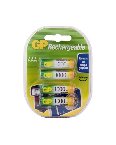 GP 100AAAHC AAA (GP 100AAAHC-2DECRC4), упак. 4 шт.. Перезаряжаемые аккумуляторы. GP Batteries в Костроме