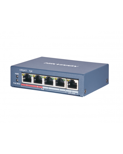 DS-3E0105P-E(B). Коммутатор с питанием POE. Hikvision в Костроме