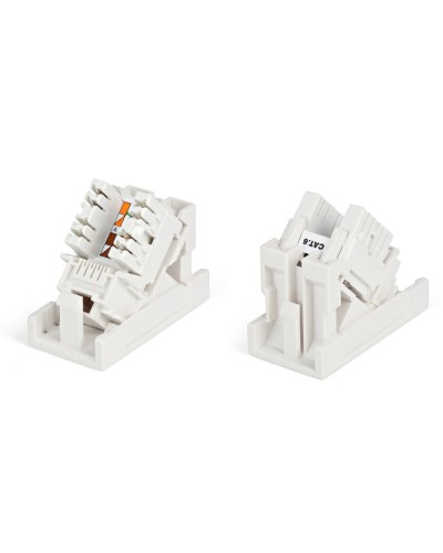 SIP2K-C6-M45-22.5. Вставка 45x22,5 с наклонным модулем RJ-45 категории 6. Hyperline в Костроме