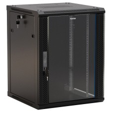 TWB-FC-1866-GP-RAL9004. Шкаф телекоммуникационный 19 настенный 18U. Hyperline