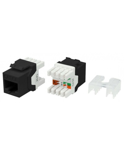 KJ8-8P8C-C6A-180-BK. Вставка Keystone Jack RJ-45. Hyperline в Костроме