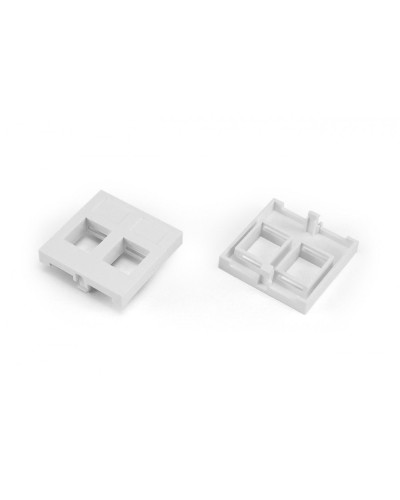 SIP2-2N-M45-45. Вставка 45x45 (аналог Mosaic) для 2х модулей формата Keystone Jack. Hyperline в Костроме