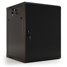 TWB-0966-SR-RAL9004. Шкаф телекоммуникационный 19 настенный 9U. Hyperline