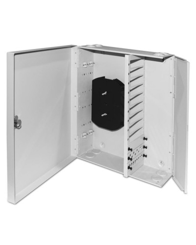 FO-WBX-12xSLT-W140H42-96UN-GY. Кросс оптический настенный. Hyperline в Костроме