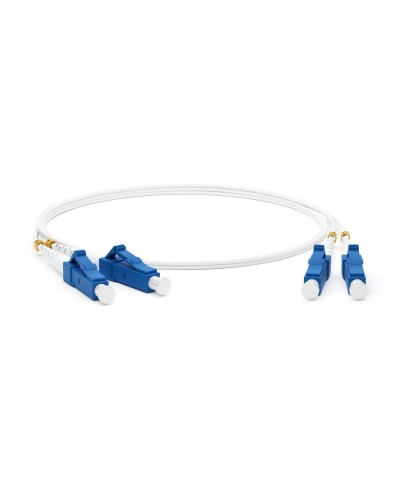 FC-D2-9A1-LC/UR-LC/UR-H-1M-LSZH-WH. Патч-корд волоконно-оптический LC-LC. Hyperline в Костроме