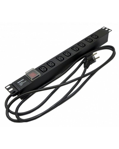 SHE19-8IEC-S-2.5EU. Блок розеток 19. Hyperline в Костроме