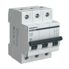GENERICA ВА47-29М 3P C 32А 4,5кА (MVA21-3-032-C-G). Автоматический выключатель. IEK