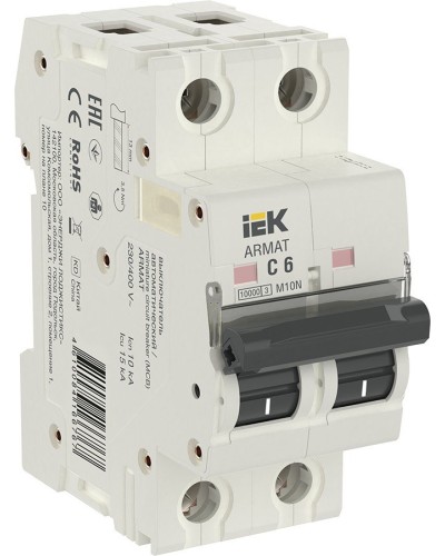 M10N 2P C 6А 10кА ARMAT (AR-M10N-2-C006). Автоматический выключатель. IEK в Костроме