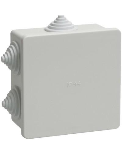 Коробка распаячная КМ41235 85х85х40 открытой проводки IP44 6 гермовводов серая (UKO11-085-085-040-K41-44). Коробка распаячная безгалогенная (HF). IEK в Костроме