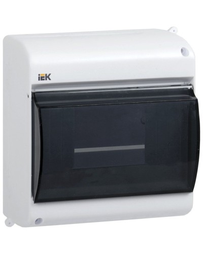 Корпус пластиковый КМПн 2/6 IP30 белый KREPTA 3 (MKP42-N-06-30-09). Щиток модульный с прозрачной дверцей, настенный. IEK в Костроме