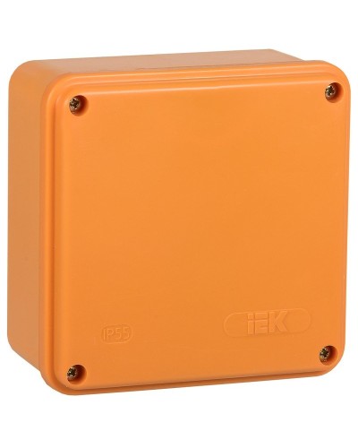 Коробка распаячная огнестойкая ПС 100х100х50 6P 6мм² IP44 гладкие стенки (UKF20-100-100-050-6-6-09). Коробка распаячная огнестойкая безгалогенная (HF). IEK в Костроме