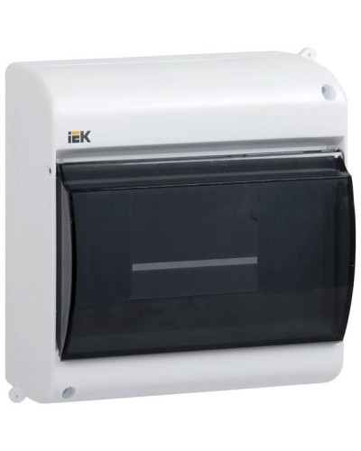 Корпус пластиковый КМПн 2/4 IP30 белый KREPTA 3 (MKP42-N-04-30-12). Щиток модульный с прозрачной дверцей, настенный. IEK в Костроме