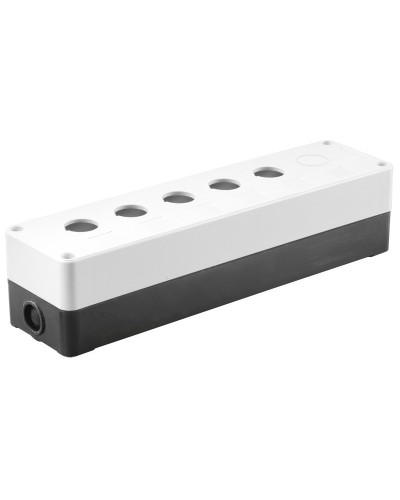 Корпус КП105(6) для кнопок 5(6) мест белый (BKP10-6-K01). Корпус для кнопочных постов. IEK в Костроме