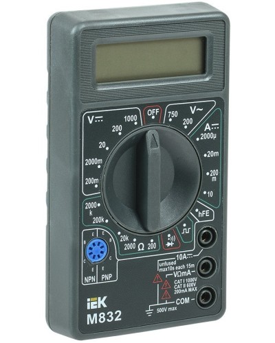 Мультиметр цифровой Universal M832 (TMD-2S-832). Мультиметр цифровой. IEK в Костроме