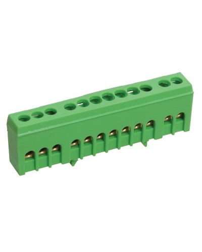 Шина PE земля ШНИ-6х9-10-К-З (YNN10-69-10KD-K06). Шина в корпусном изоляторе на DIN-рейку. IEK в Костроме