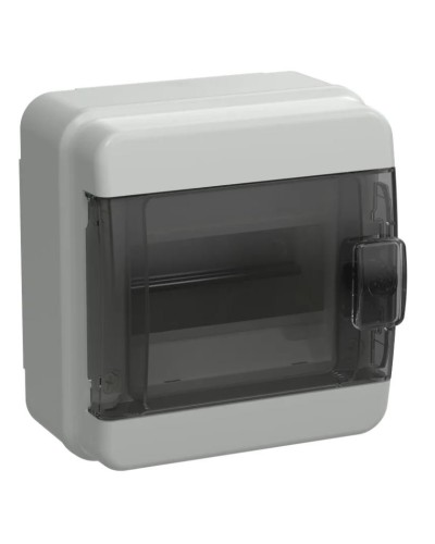 Корпус пластиковый КМПн-6 IP65 TEKFOR (TF5-KP72-N-06-65-K03-K02). Корпус модульный пластиковый черная прозрачная дверь. IEK в Костроме