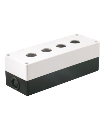 Корпус КП104 для кнопок 4 места белый (BKP10-4-K01). Корпус для кнопочных постов. IEK в Костроме