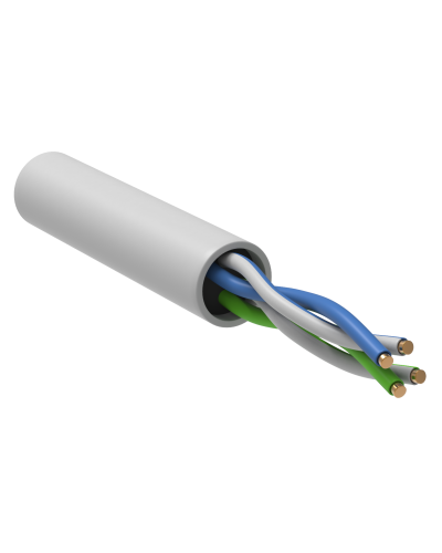 GENERICA U/UTP кат. 5E 24AWG 2 пары LSZH INDOOR белый (BC1-C5E02-128-305-G). Кабель «витая пара» (LAN) для структурированных систем связи. IEK в Костроме