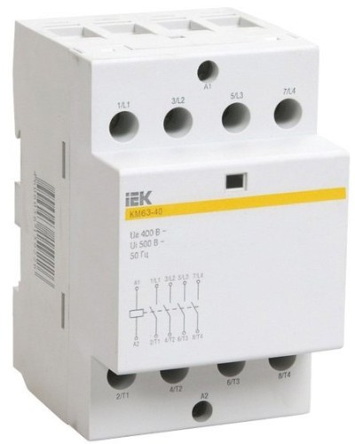 Контактор модульный КМ63-40 AC/DC (MKK21-63-40). Контактор модульный. IEK в Костроме