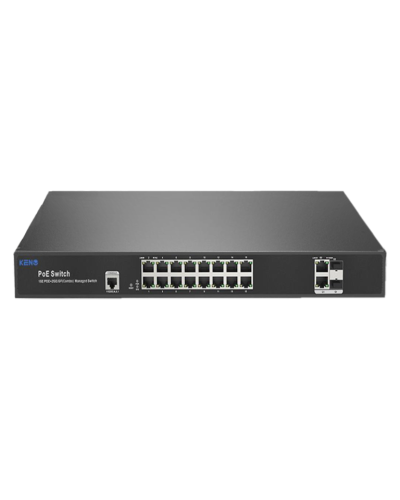 KN-SW1602SFP/M2. Коммутатор с питанием по PoE. KENO в Костроме