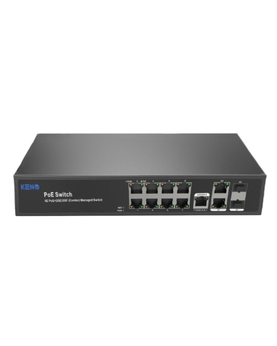 KN-SW802SFP/M2. Коммутатор с питанием по PoE. KENO в Костроме