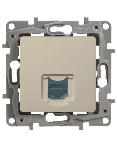 Розетка 5e, UTP, 1хRJ45, ETIKA, слоновая кость (672341). Розетка. LegranD в Костроме
