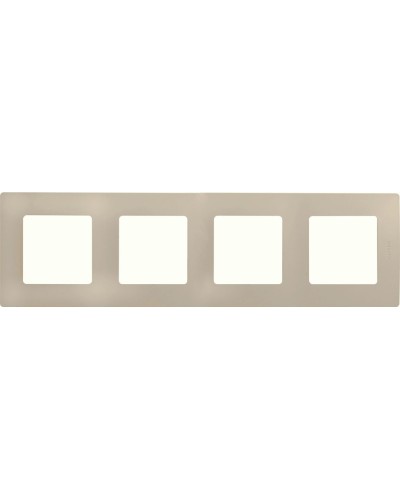Рамка 4 поста ETIKA, слоновая кость (672514). Рамка. LegranD в Костроме