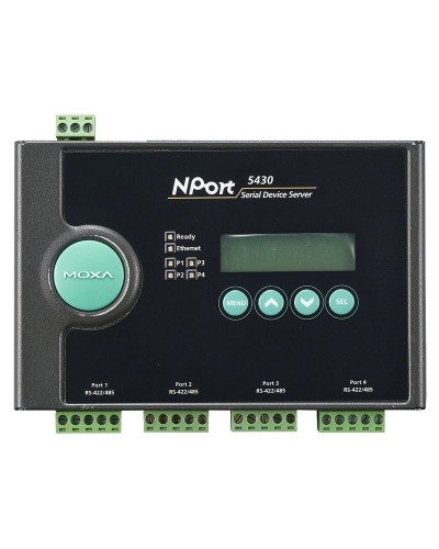 NPort 5430. 4-портовый асинхронный сервер. MOXA в Костроме