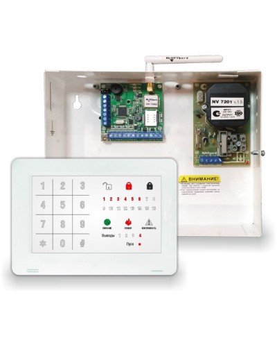 NV 1010c/8524. Устройство оконечное объектовое приемно-контрольное c GSM коммуникатором. NAVIgard в Костроме