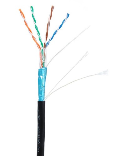 F/UTP 4pair, Cat5e, Out, PE (EC-UF004-5E-PE-BK-1). Кабель «витая пара» (LAN) для структурированных систем связи. NETLAN в Костроме