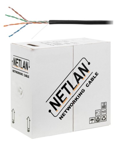 U/UTP 4pair, Cat5e, Out, PE, CCA (CCA-UU004-5E-PE-BK) . Кабель «витая пара» (LAN) для структурированных систем связи. NETLAN в Костроме