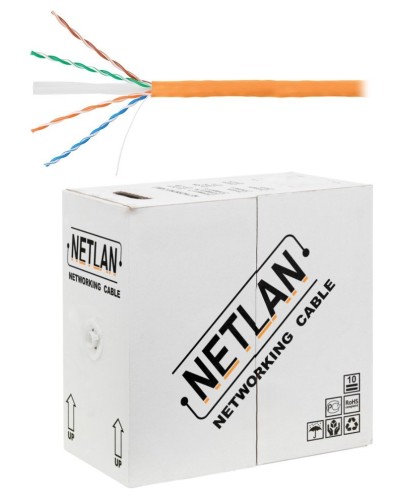 U/UTP 4pair, Cat6, Solid, In, LSZH (EC-UU004-6-LSZH-OR). Кабель «витая пара» (LAN) для структурированных систем связи. NETLAN в Костроме