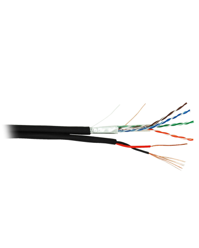 F/UTP 4pair, Cat5e, Out, PVC+PWR (EC-UF004-5E-PC150-PE-BK). Кабель «витая пара» (LAN) для структурированных систем связи. NETLAN в Костроме