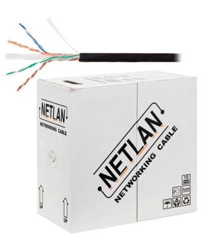 U/UTP 4pair, Cat6, Solid, Out, PE (EC-UU004-6-PE-BK). Кабель «витая пара» (LAN) для структурированных систем связи. NETLAN в Костроме