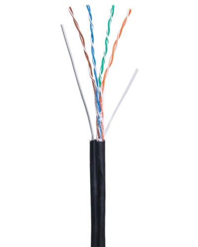 U/UTP 4pair, Cat5e, Out, Sw, PE (EC-UU004-5E-PE-SW-BK). Кабель «витая пара» (LAN) для структурированных систем связи. NETLAN в Костроме