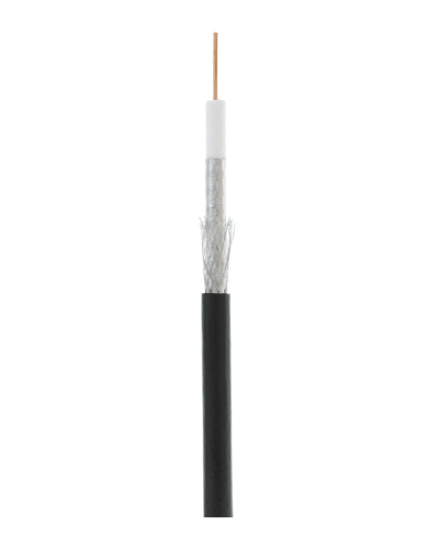 RG-6 CCS, Out, PE (EC-C2-32123B-BK-3). Кабель коаксиальный омедненный. NETLAN в Костроме